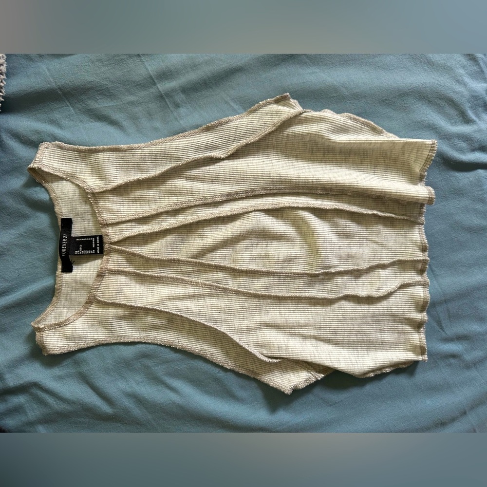 Forever 21 tank top. Size S. Color cream